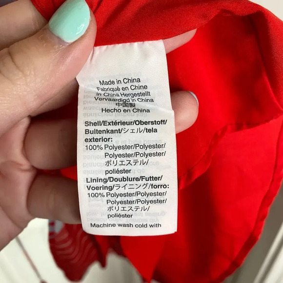 MADEWELL Button-Wrap Dress in Daisy Society Red Floral Size 6 - Picture 10 of 10